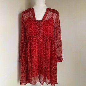 Anthropologie Maeve Canna Swing Dress Size 6
